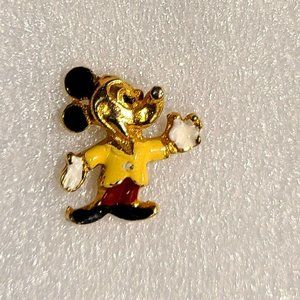 Vintage Disney Mickey Mouse Waving Enamel Pin
